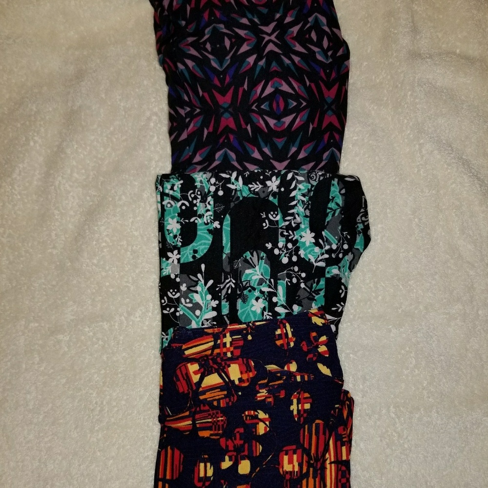 Bundle of 3 pair, OS Lularoe leggings